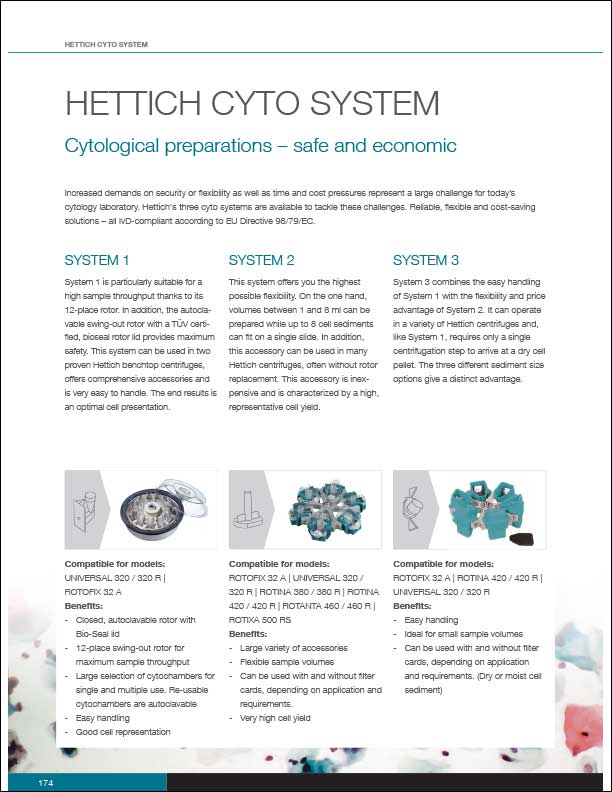 Hettich Cyto System Brochure | Hettich